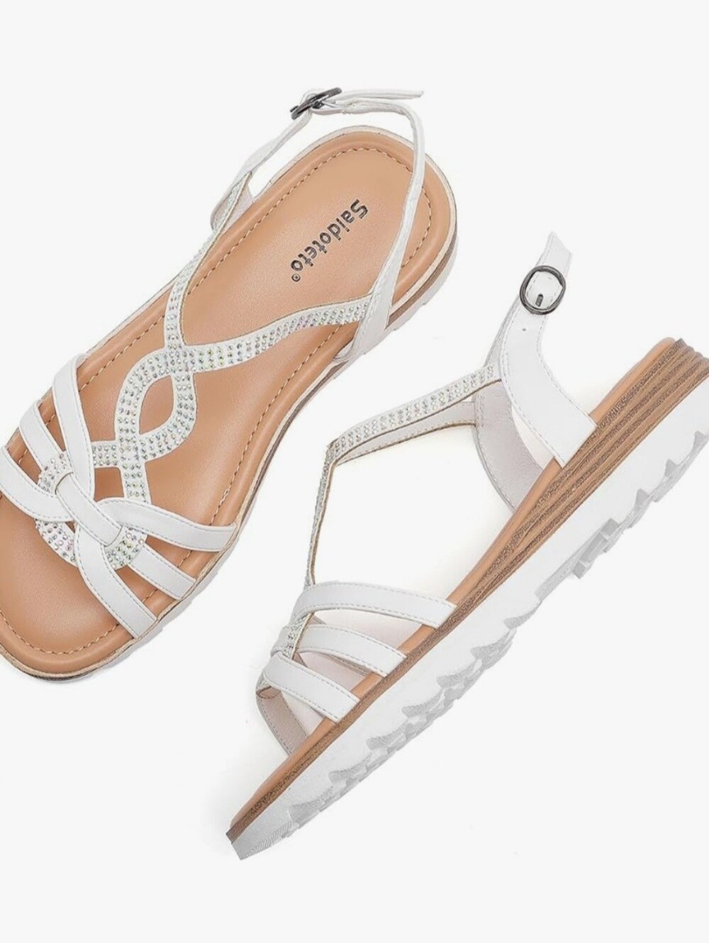 Saidoteto Sandals With Rhinestones - Picture 2 of 6